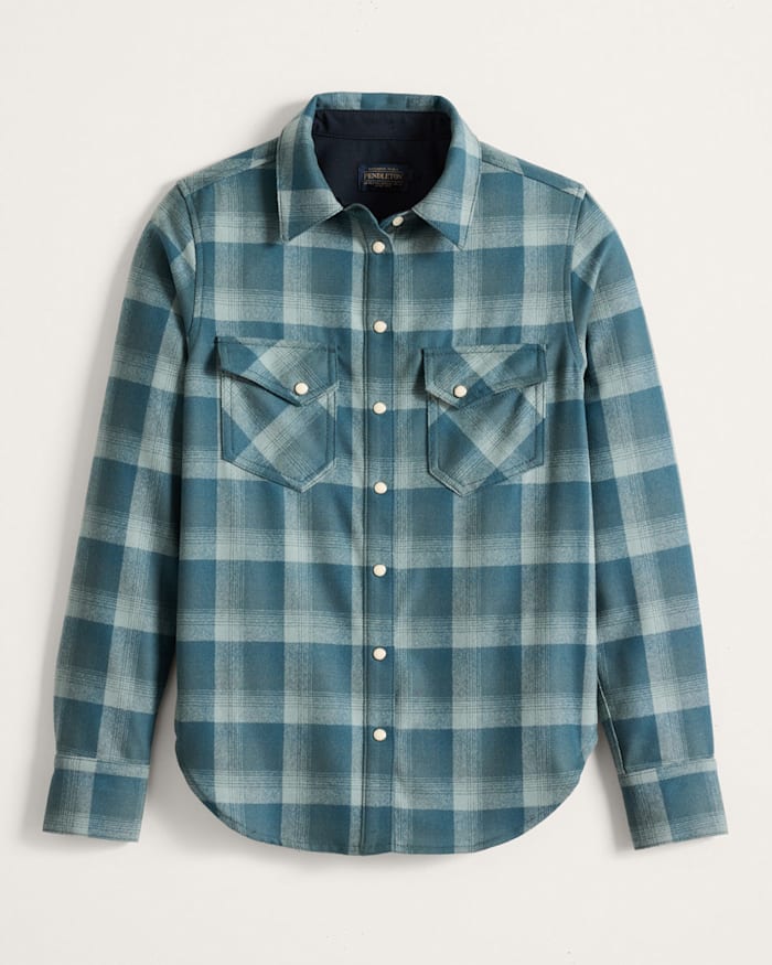 WOMEN'S PLAID GAMBLER SHIRT